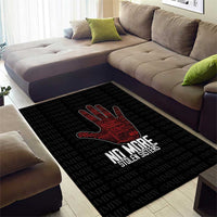 MMIW Awareness Day Area Rug No More Stolen Sisters