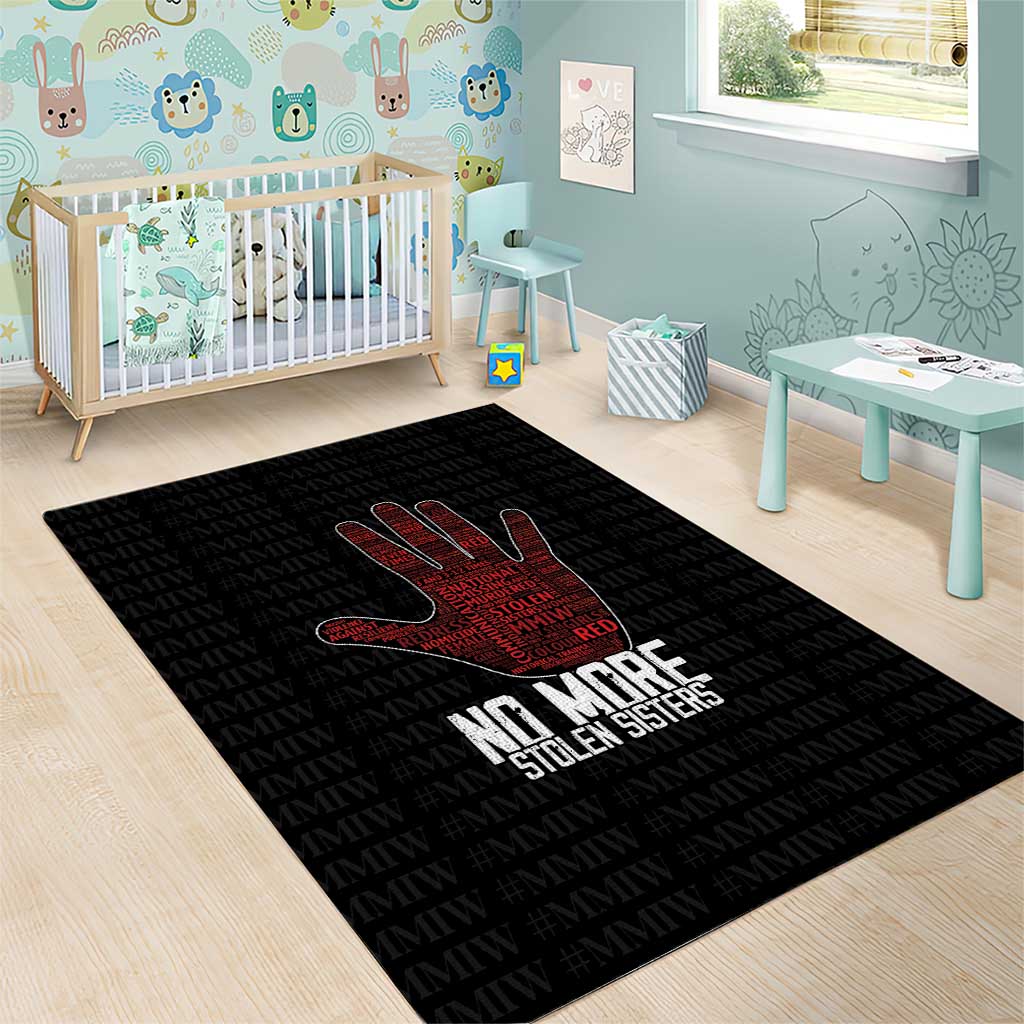 MMIW Awareness Day Area Rug No More Stolen Sisters