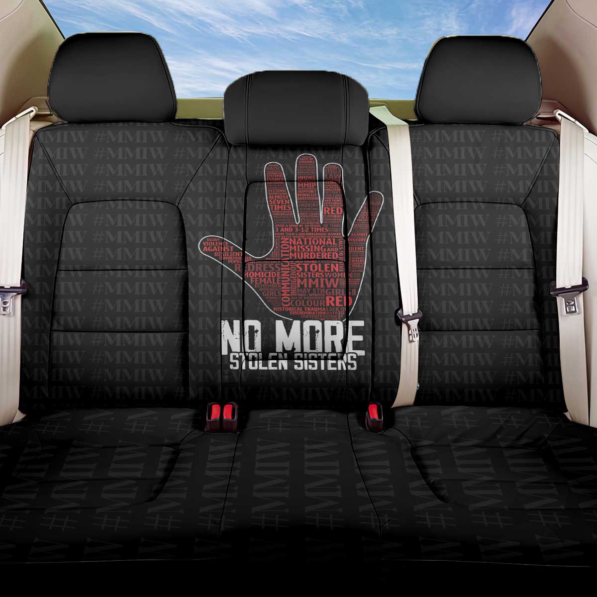 MMIW Awareness Day Back Car Seat Cover No More Stolen Sisters