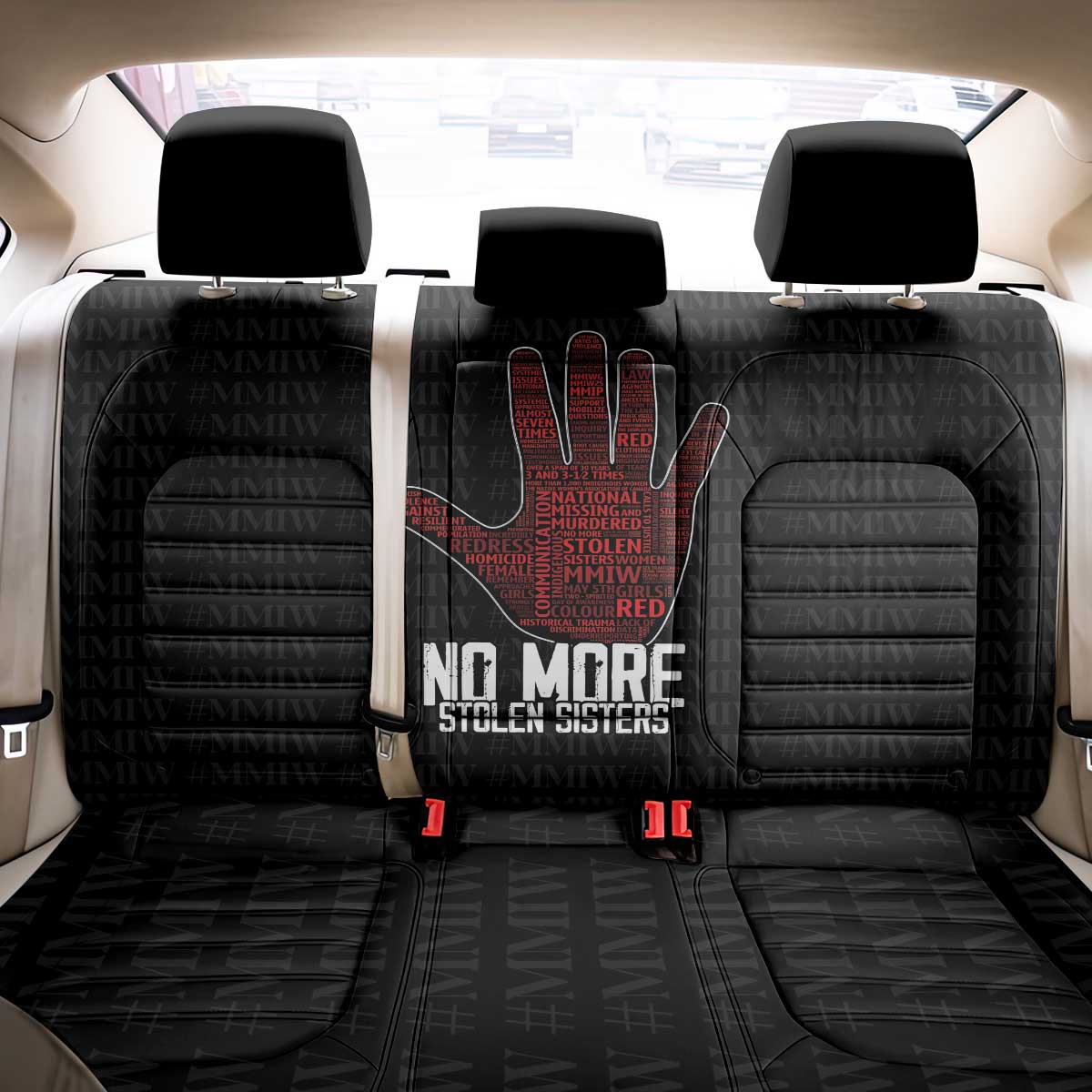 MMIW Awareness Day Back Car Seat Cover No More Stolen Sisters