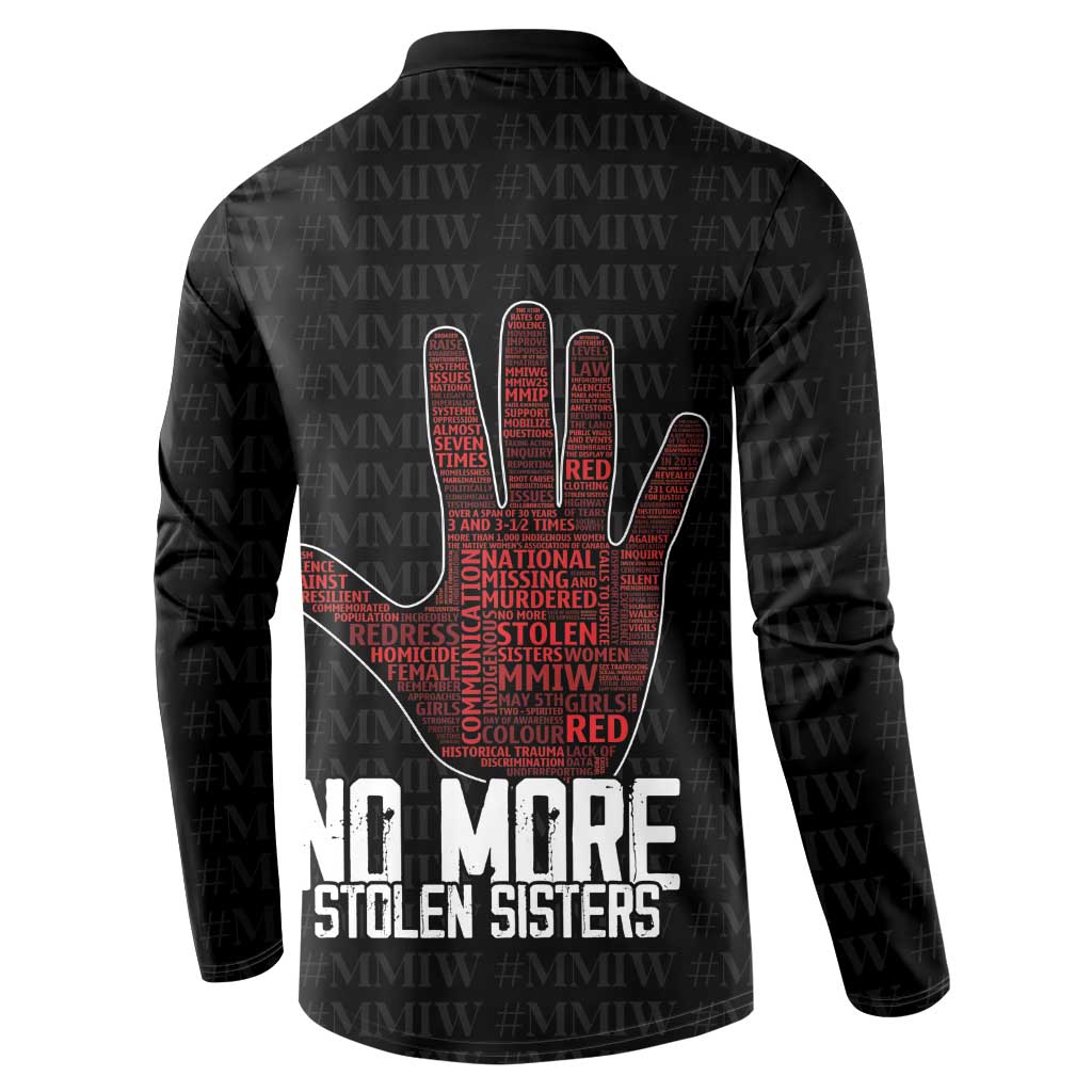 MMIW Awareness Day Button Sweatshirt No More Stolen Sisters
