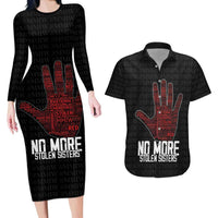 MMIW Awareness Day Couples Matching Long Sleeve Bodycon Dress and Hawaiian Shirt No More Stolen Sisters