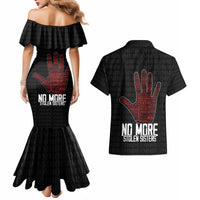 MMIW Awareness Day Couples Matching Mermaid Dress and Hawaiian Shirt No More Stolen Sisters