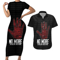 MMIW Awareness Day Couples Matching Short Sleeve Bodycon Dress and Hawaiian Shirt No More Stolen Sisters