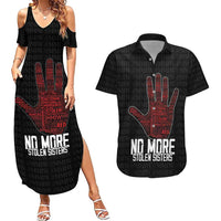 MMIW Awareness Day Couples Matching Summer Maxi Dress and Hawaiian Shirt No More Stolen Sisters