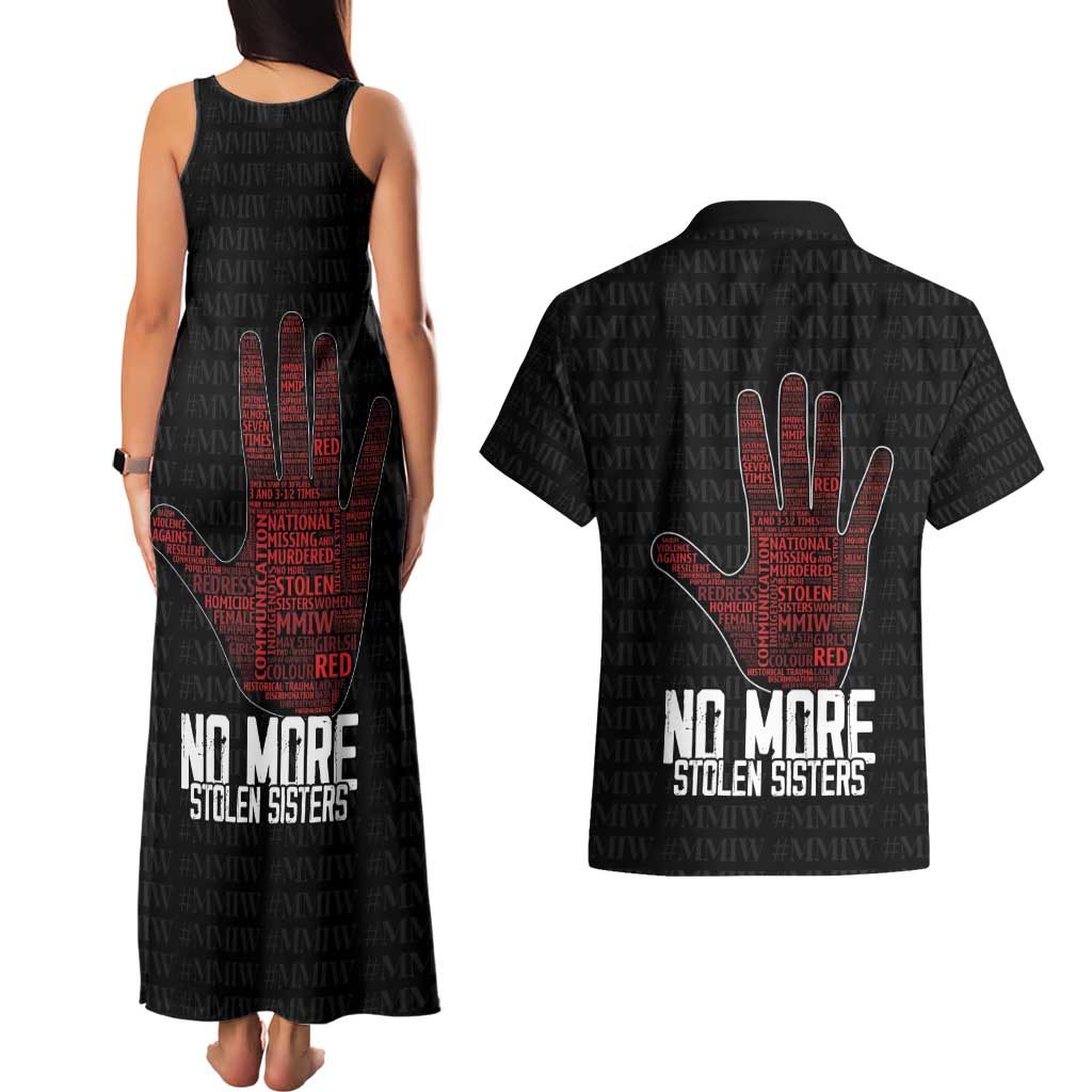 MMIW Awareness Day Couples Matching Tank Maxi Dress and Hawaiian Shirt No More Stolen Sisters