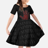 MMIW Awareness Day Family Matching Off The Shoulder Long Sleeve Dress and Hawaiian Shirt No More Stolen Sisters