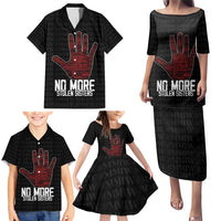 MMIW Awareness Day Family Matching Puletasi and Hawaiian Shirt No More Stolen Sisters