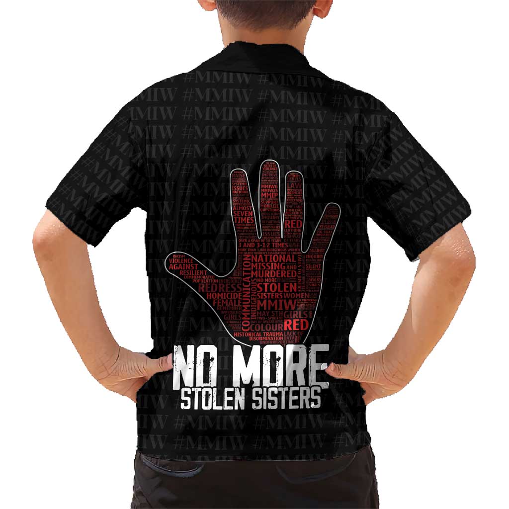 MMIW Awareness Day Family Matching Short Sleeve Bodycon Dress and Hawaiian Shirt No More Stolen Sisters