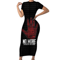 MMIW Awareness Day Family Matching Short Sleeve Bodycon Dress and Hawaiian Shirt No More Stolen Sisters