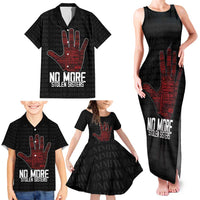 MMIW Awareness Day Family Matching Tank Maxi Dress and Hawaiian Shirt No More Stolen Sisters