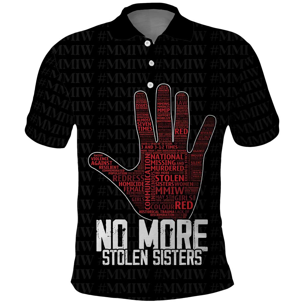 MMIW Awareness Day Polo Shirt No More Stolen Sisters