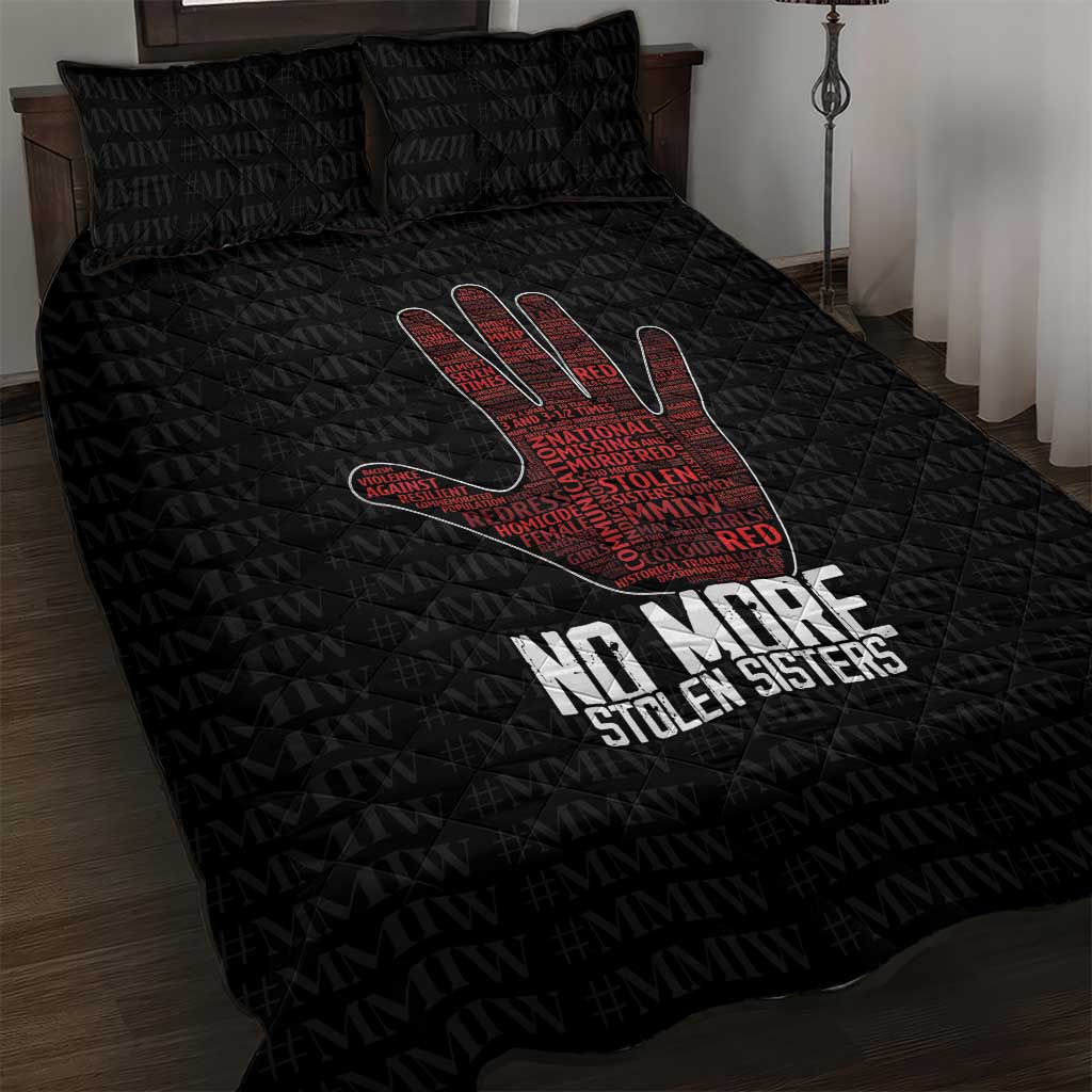 MMIW Awareness Day Quilt Bed Set No More Stolen Sisters