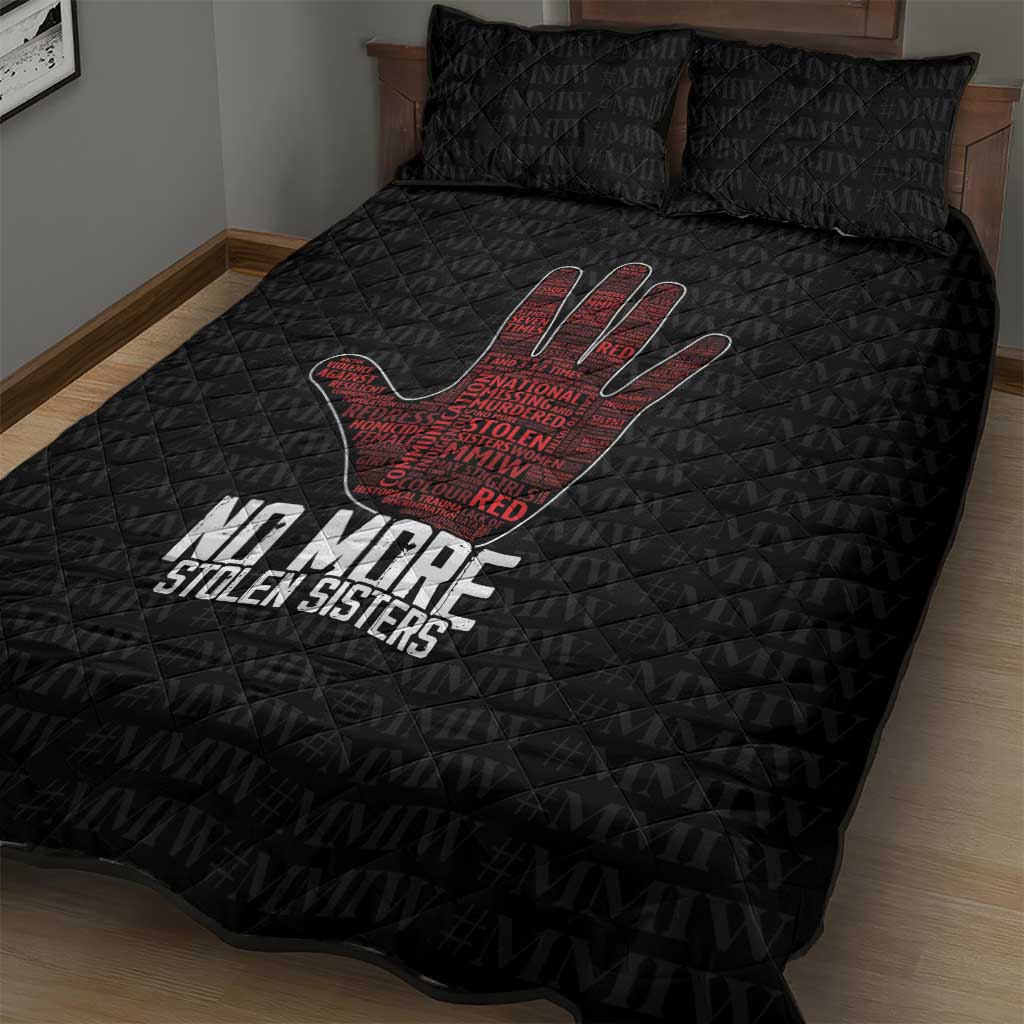 MMIW Awareness Day Quilt Bed Set No More Stolen Sisters