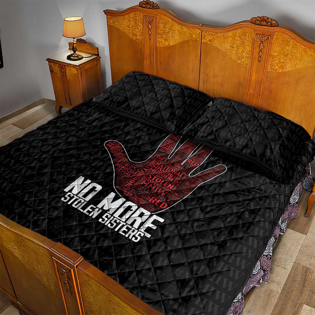 MMIW Awareness Day Quilt Bed Set No More Stolen Sisters
