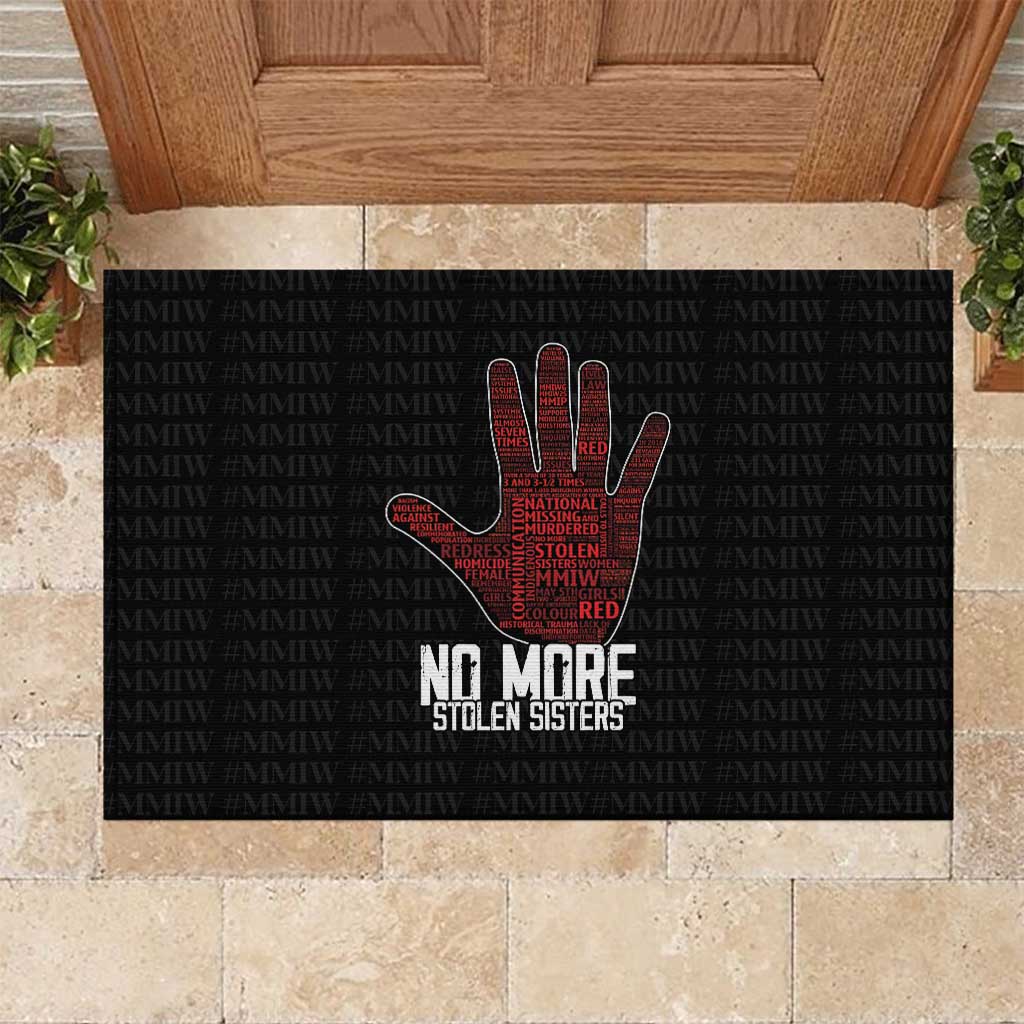 MMIW Awareness Day Rubber Doormat No More Stolen Sisters