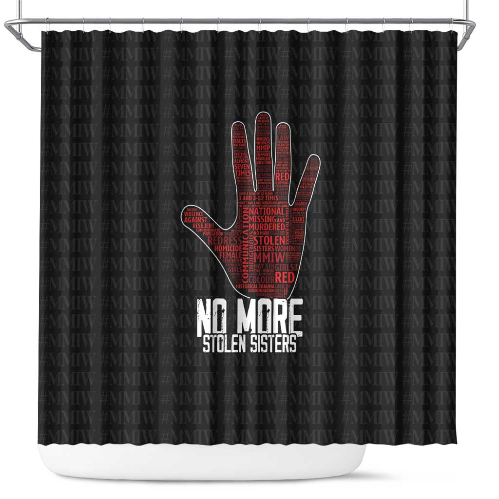 MMIW Awareness Day Shower Curtain No More Stolen Sisters