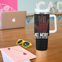 MMIW Awareness Day Tumbler With Handle No More Stolen Sisters