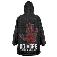 MMIW Awareness Day Wearable Blanket Hoodie No More Stolen Sisters