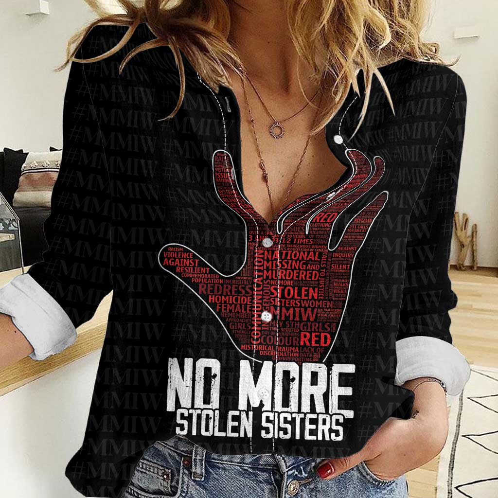 MMIW Awareness Day Women Casual Shirt No More Stolen Sisters