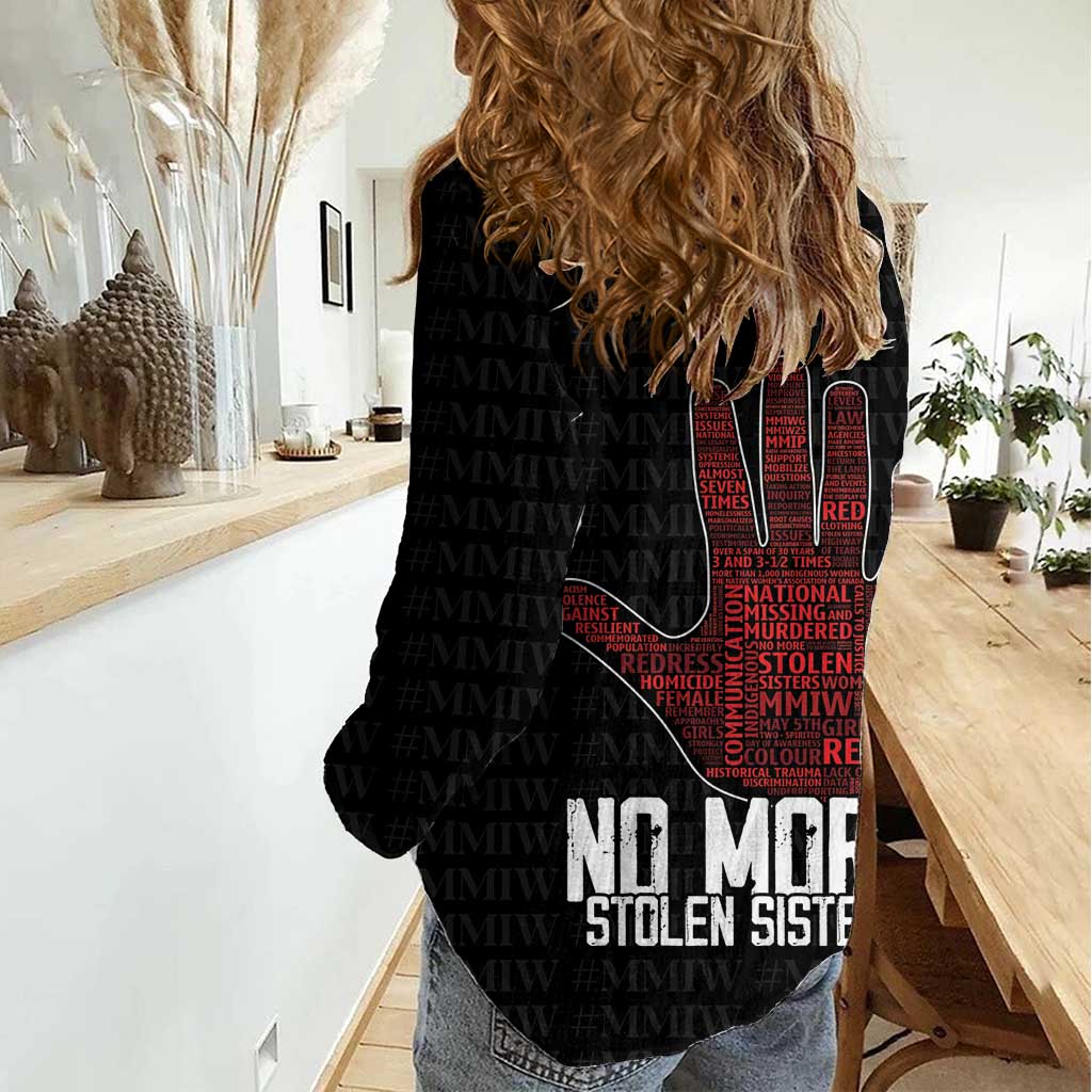 MMIW Awareness Day Women Casual Shirt No More Stolen Sisters