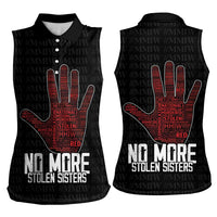 MMIW Awareness Day Women Sleeveless Polo Shirt No More Stolen Sisters