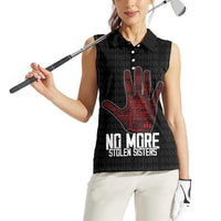 MMIW Awareness Day Women Sleeveless Polo Shirt No More Stolen Sisters