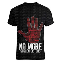 MMIW Awareness Day Women V-Neck T-Shirt No More Stolen Sisters