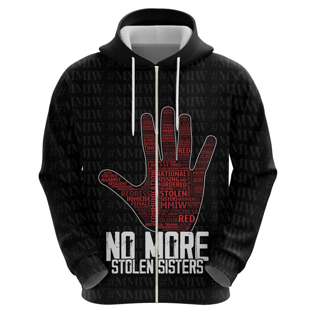 MMIW Awareness Day Zip Hoodie No More Stolen Sisters