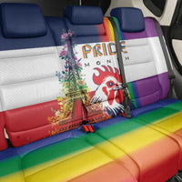 LGBTQ Pride Month Gay Back Car Seat Cover Eiffel Tower Paris Rainbow Flag