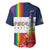 LGBTQ Pride Month Gay Baseball Jersey Eiffel Tower Paris Rainbow Flag