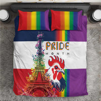 LGBTQ Pride Month Gay Bedding Set Eiffel Tower Paris Rainbow Flag