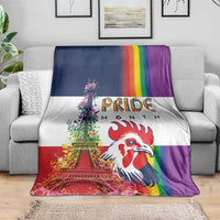 LGBTQ Pride Month Gay Blanket Eiffel Tower Paris Rainbow Flag
