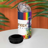 LGBTQ Pride Month Gay 4 in 1 Can Cooler Tumbler Eiffel Tower Paris Rainbow Flag