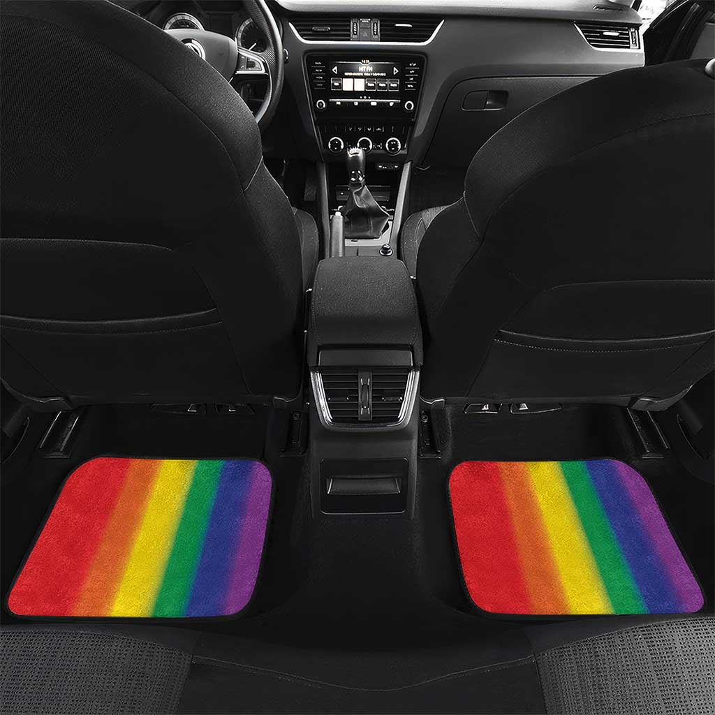 LGBTQ Pride Month Gay Car Mats Eiffel Tower Paris Rainbow Flag