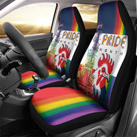 LGBTQ Pride Month Gay Car Seat Cover Eiffel Tower Paris Rainbow Flag