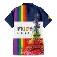 LGBTQ Pride Month Gay Family Matching Mermaid Dress and Hawaiian Shirt Eiffel Tower Paris Rainbow Flag