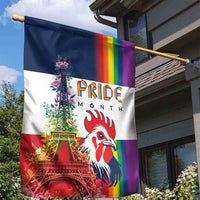 LGBTQ Pride Month Gay Garden Flag Eiffel Tower Paris Rainbow Flag