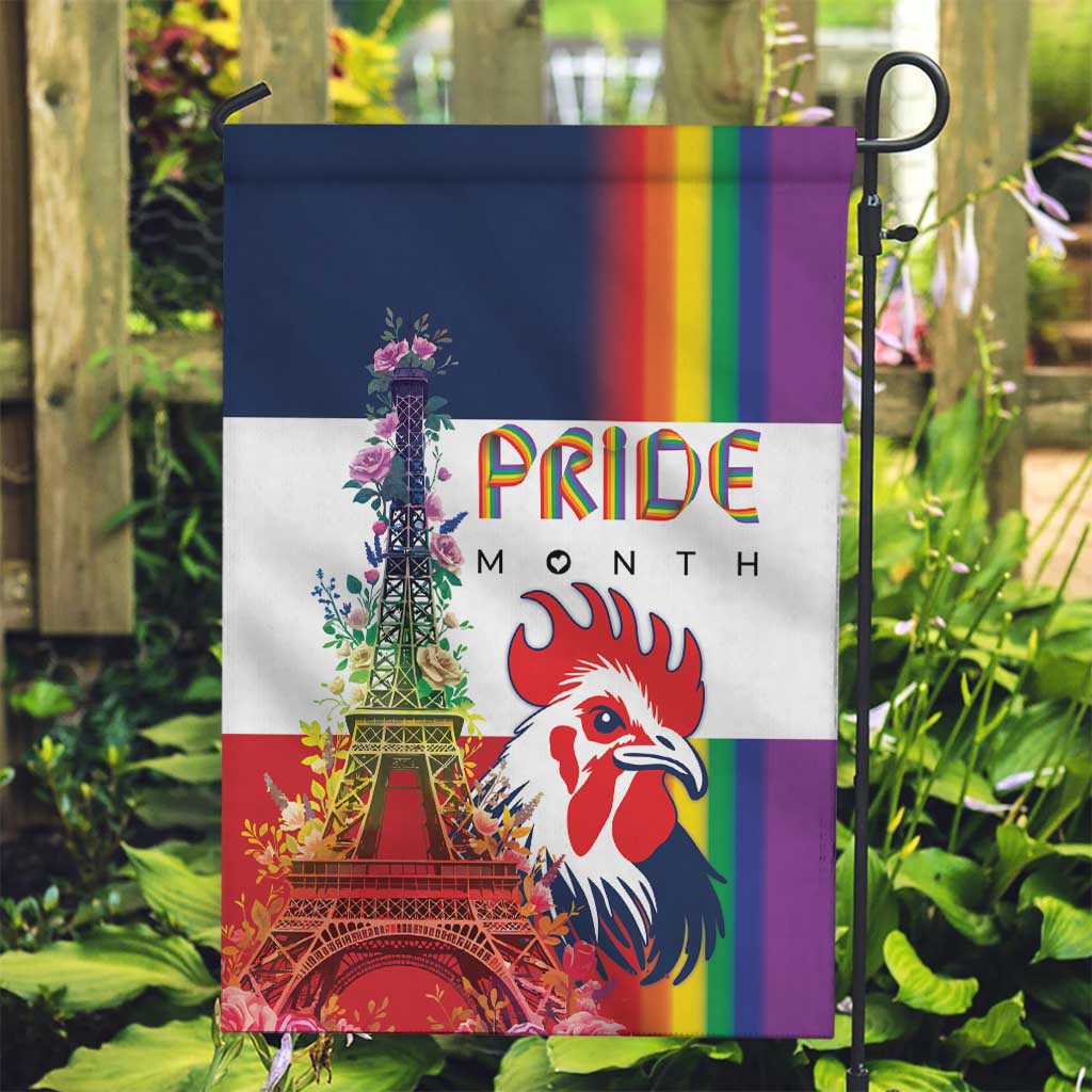 LGBTQ Pride Month Gay Garden Flag Eiffel Tower Paris Rainbow Flag