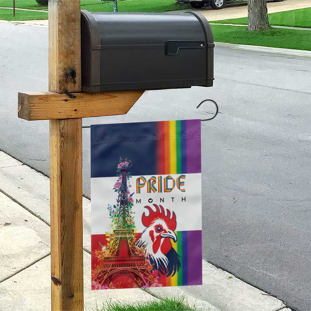 LGBTQ Pride Month Gay Garden Flag Eiffel Tower Paris Rainbow Flag