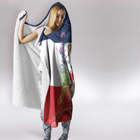 LGBTQ Pride Month Gay Hooded Blanket Eiffel Tower Paris Rainbow Flag