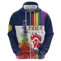 LGBTQ Pride Month Gay Hoodie Eiffel Tower Paris Rainbow Flag