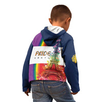 LGBTQ Pride Month Gay Kid Hoodie Eiffel Tower Paris Rainbow Flag