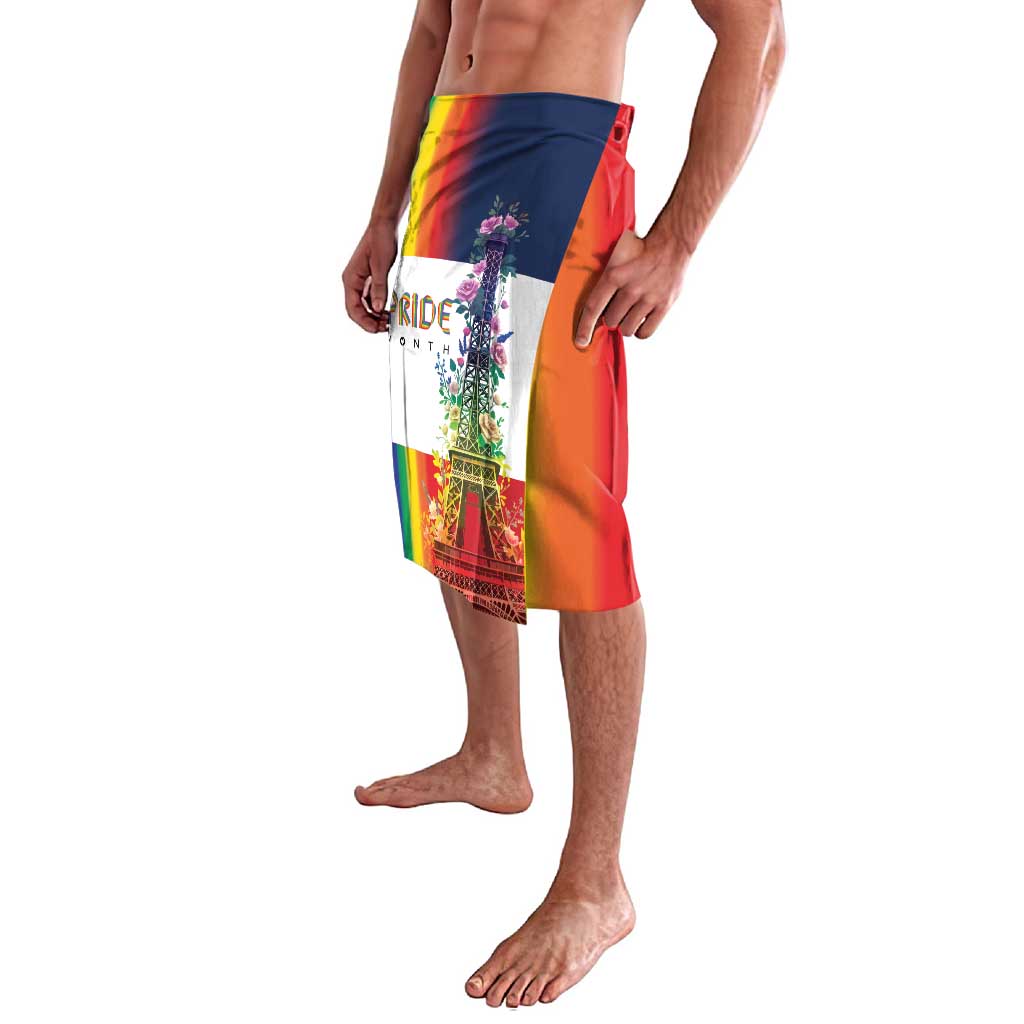 LGBTQ Pride Month Gay Lavalava Eiffel Tower Paris Rainbow Flag