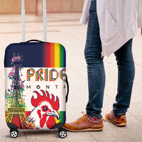 LGBTQ Pride Month Gay Luggage Cover Eiffel Tower Paris Rainbow Flag