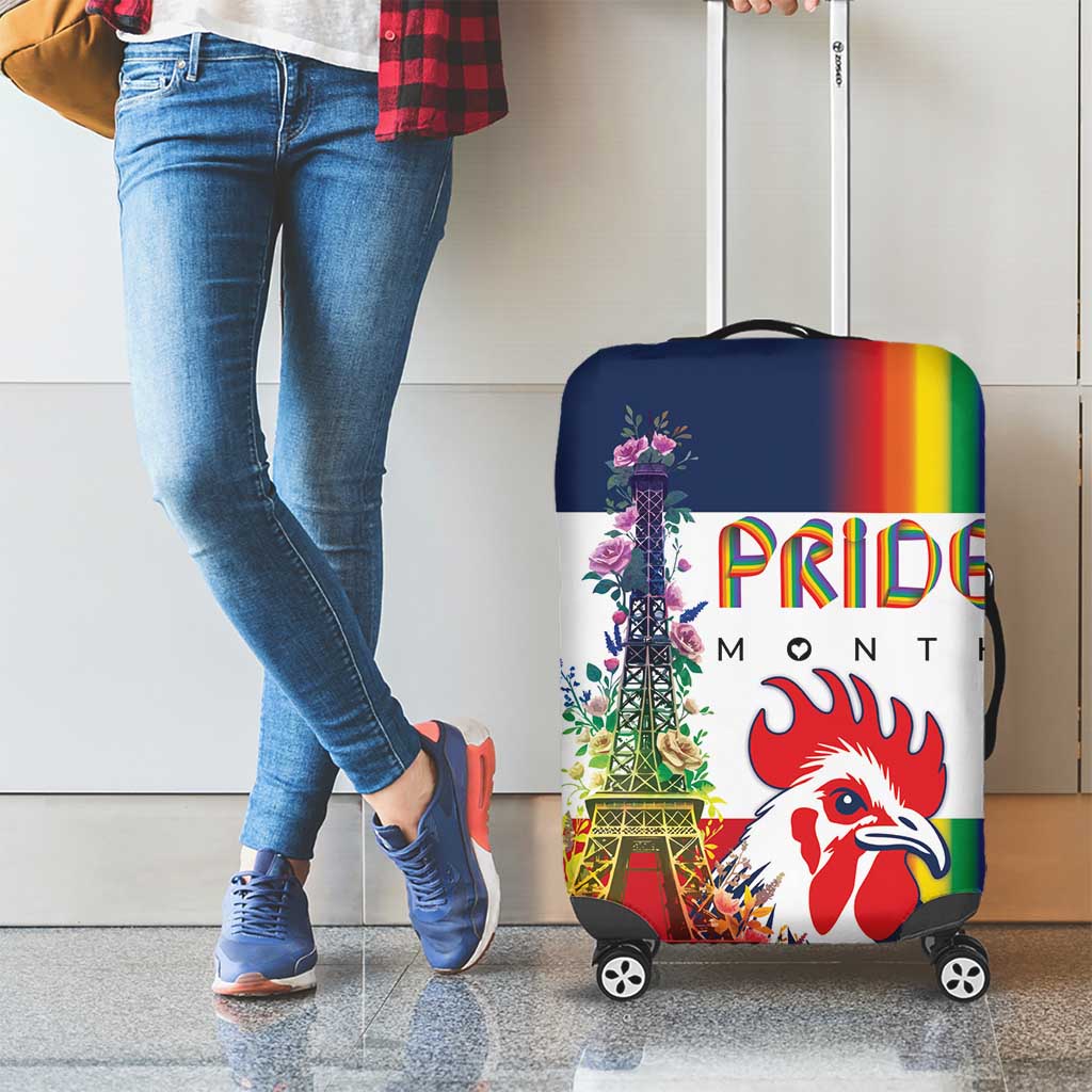 LGBTQ Pride Month Gay Luggage Cover Eiffel Tower Paris Rainbow Flag