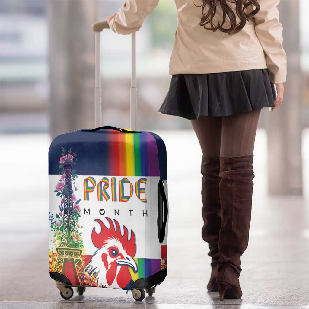 LGBTQ Pride Month Gay Luggage Cover Eiffel Tower Paris Rainbow Flag