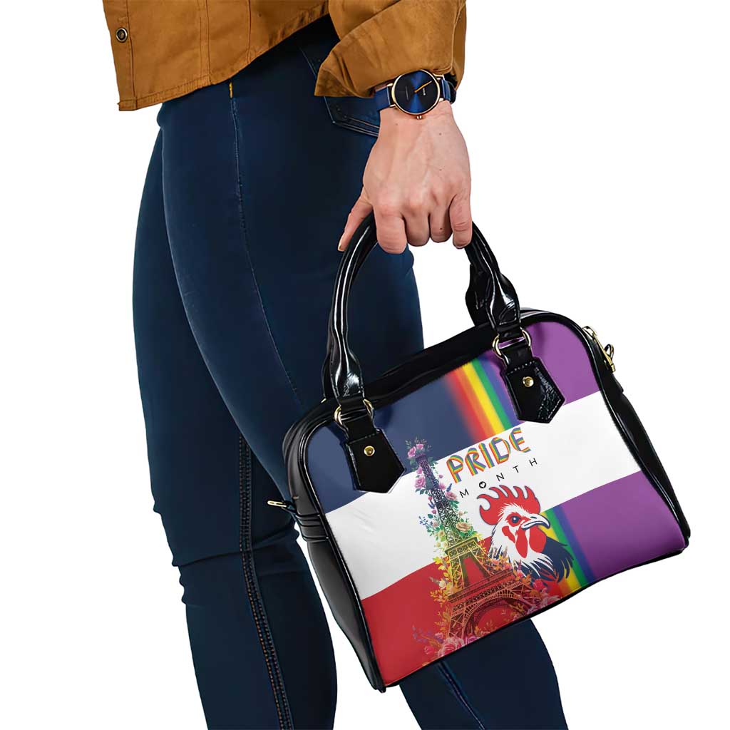 LGBTQ Pride Month Gay Shoulder Handbag Eiffel Tower Paris Rainbow Flag