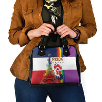 LGBTQ Pride Month Gay Shoulder Handbag Eiffel Tower Paris Rainbow Flag