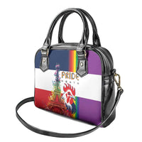 LGBTQ Pride Month Gay Shoulder Handbag Eiffel Tower Paris Rainbow Flag